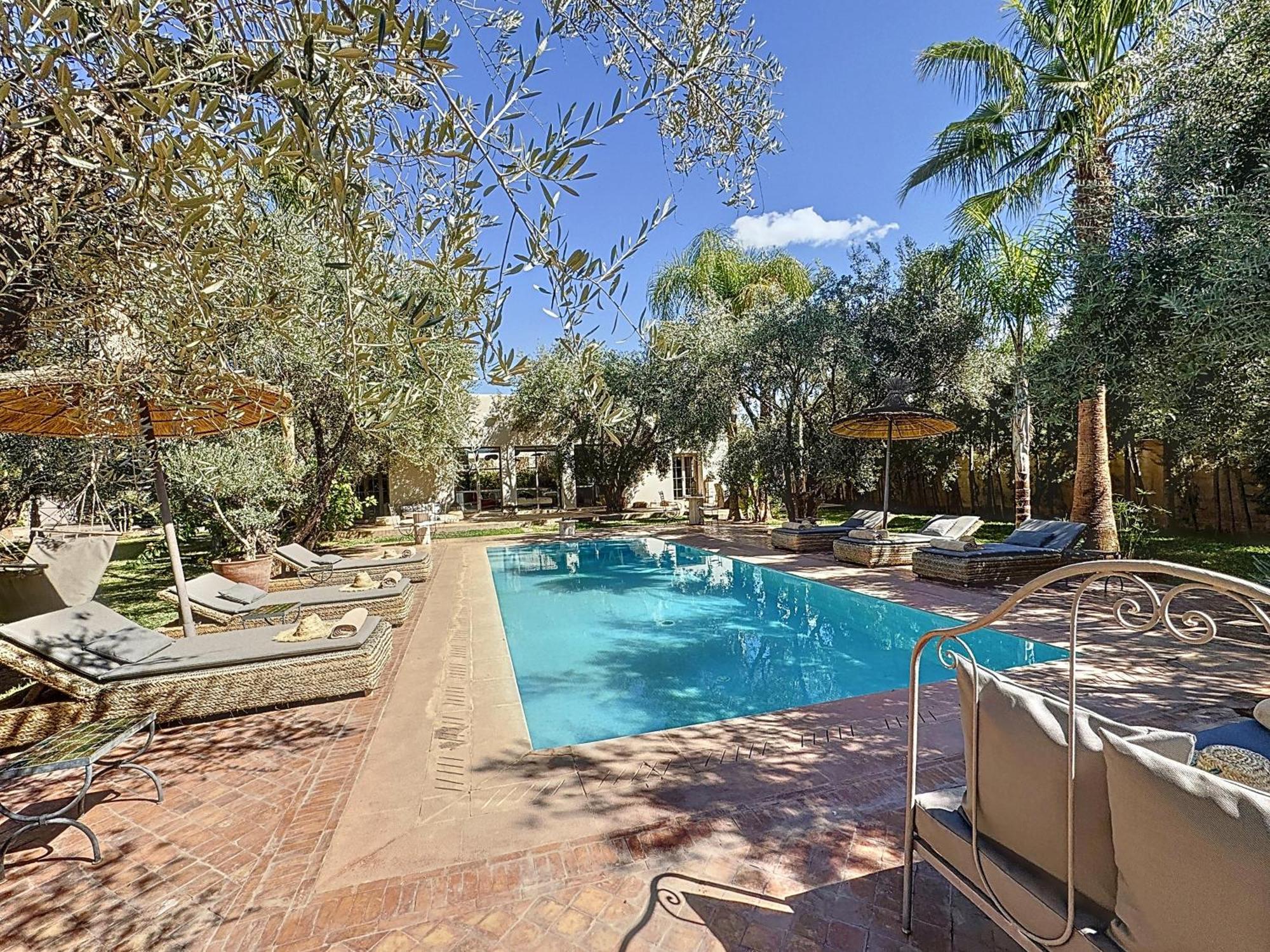 Villa Paschmina Piscine Chauffee Ourika Exteriör bild