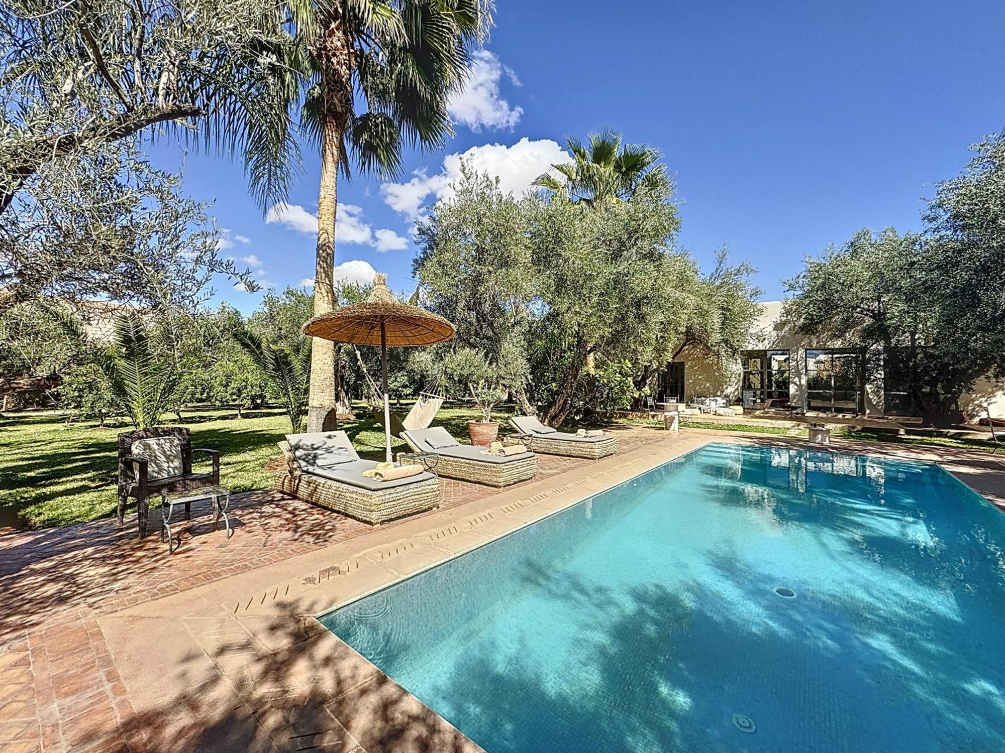 Villa Paschmina Piscine Chauffee Ourika Exteriör bild