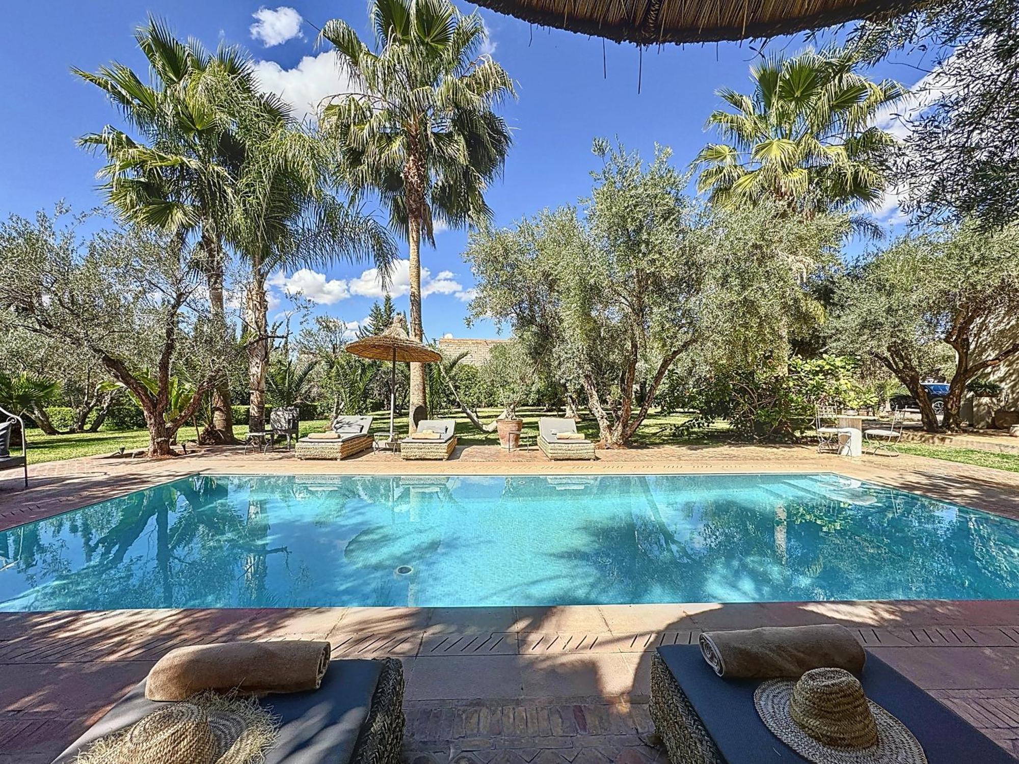 Villa Paschmina Piscine Chauffee Ourika Exteriör bild